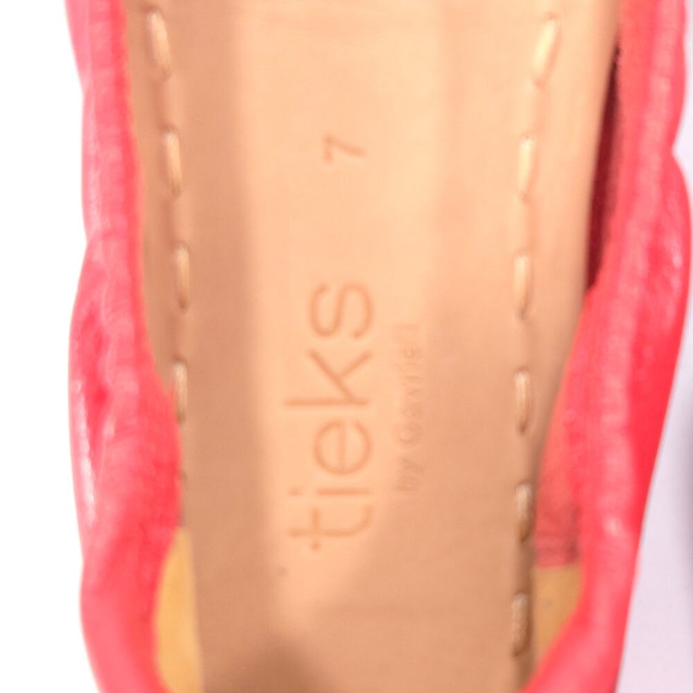 Tieks by Gavriele Slip On Ballet Flat Womens Size 7 Orange Blue - Picture 7 of 9
